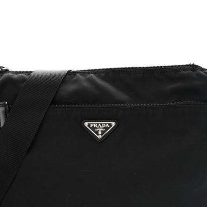 Prada Tessuto Nylon Messenger Bag Black 7 of 13