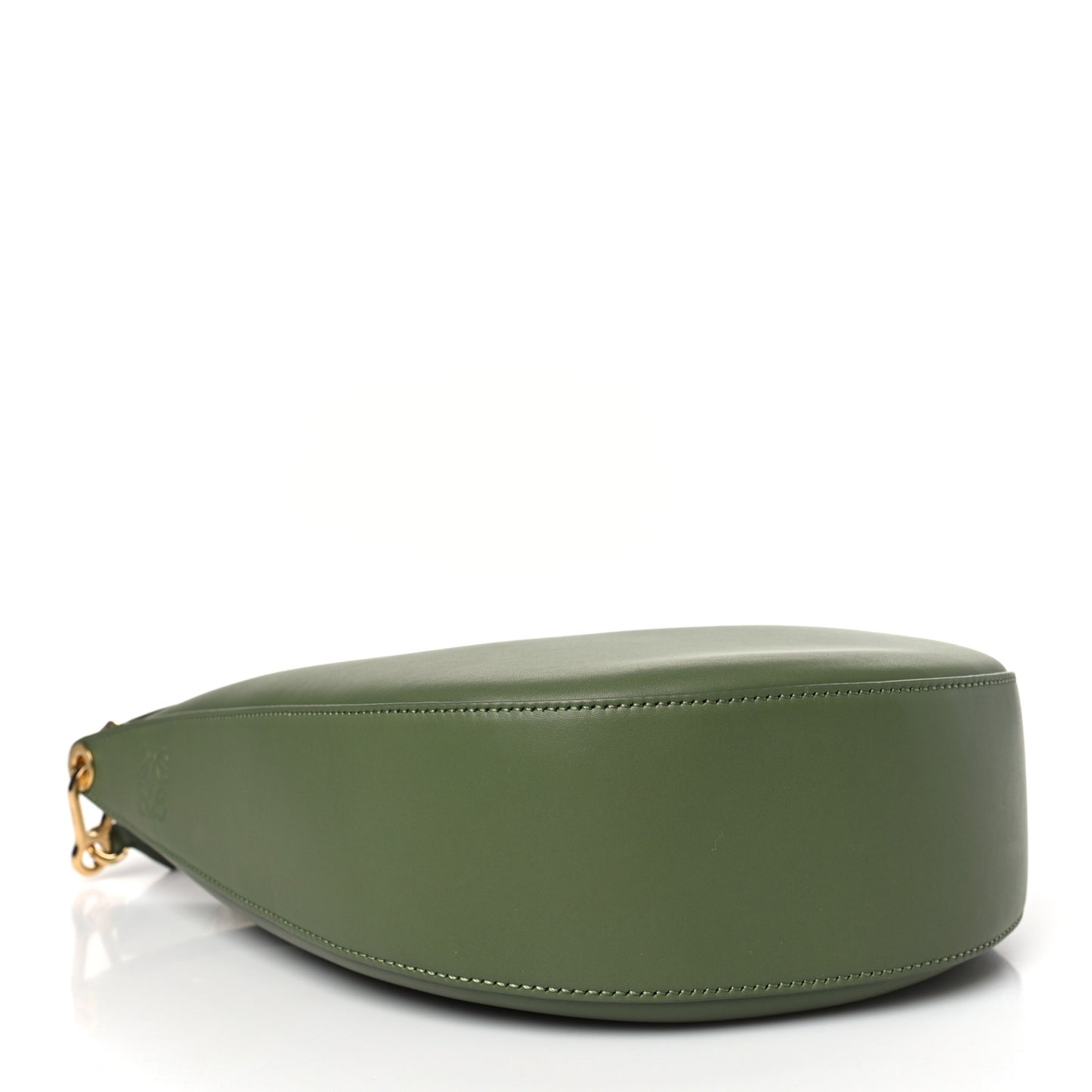 Satin Calfskin Jacquard Luna Bag Avocado Green
