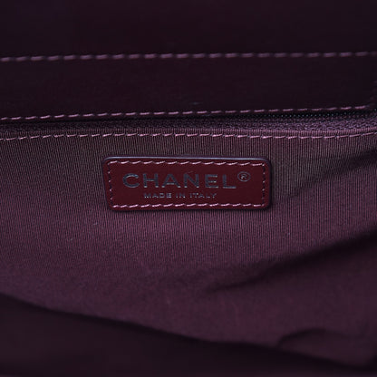 Chanel Calfskin Quilted Large Shopping Tote Burgundy 7 of 8