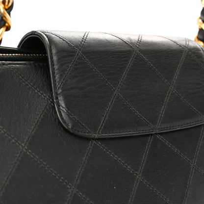 Chanel Calfskin Stitched XL Weekender Black 11 of 12