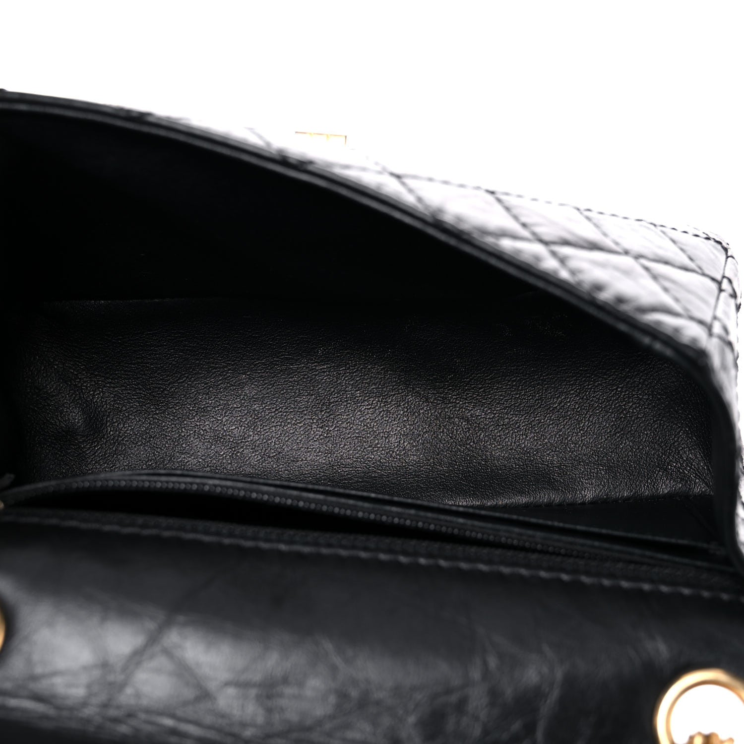 Chanel Aged Calfskin Quilted 2.55 Reissue Mini Flap Black 5 of 13