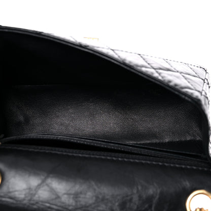 Chanel Aged Calfskin Quilted 2.55 Reissue Mini Flap Black 5 of 13