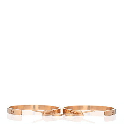 Cartier 18K Yellow Gold Large LOVE Hoop Earrings 4 of 5