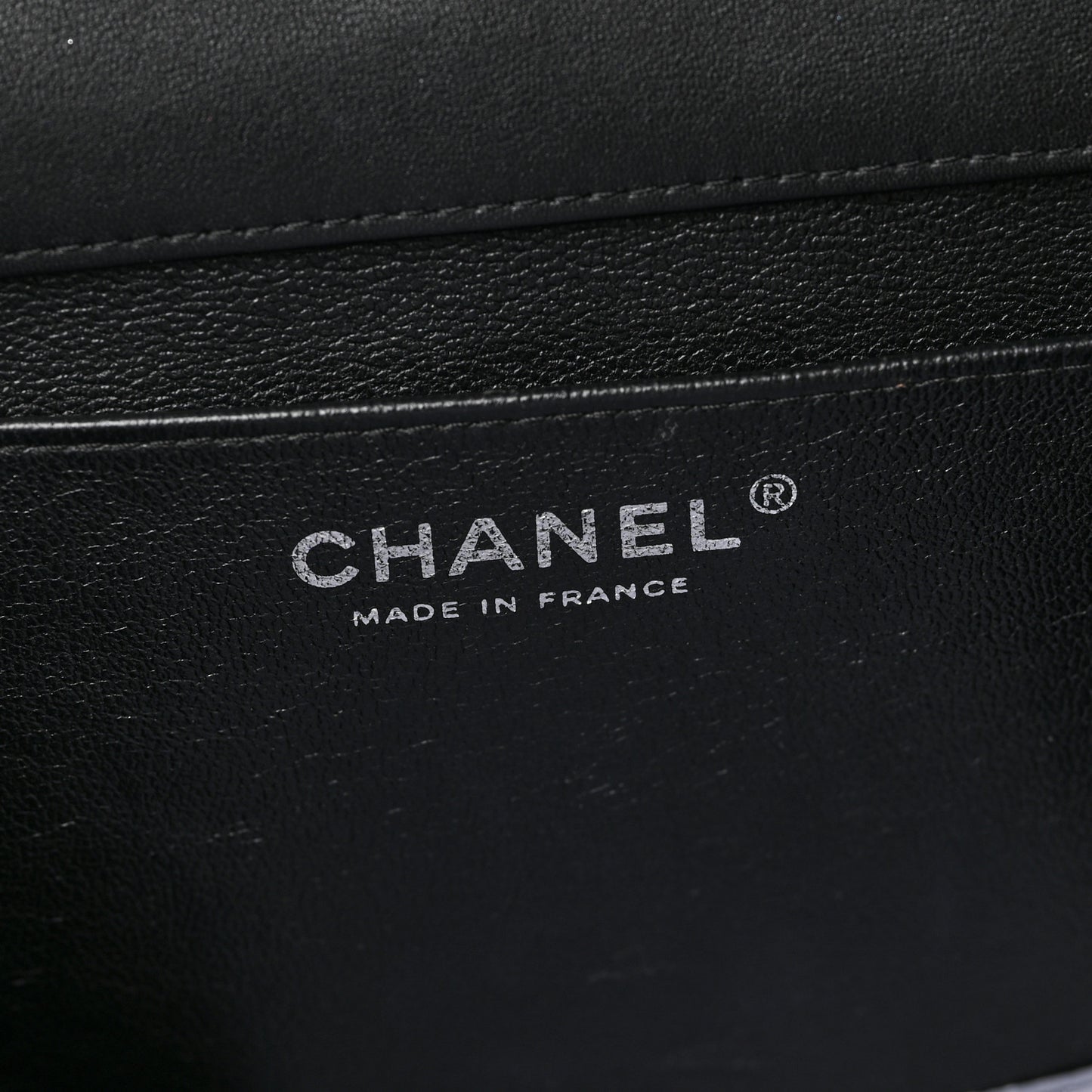 Patent Quilted Clutch with Chain Flap Black