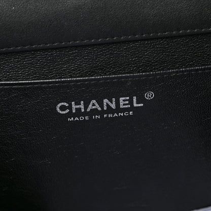 Chanel Patent Quilted Clutch with Chain Flap Black 6 of 9