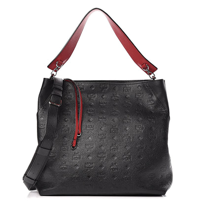 MCM Calfskin Ottomar Large Klara Hobo Black 1 of 9
