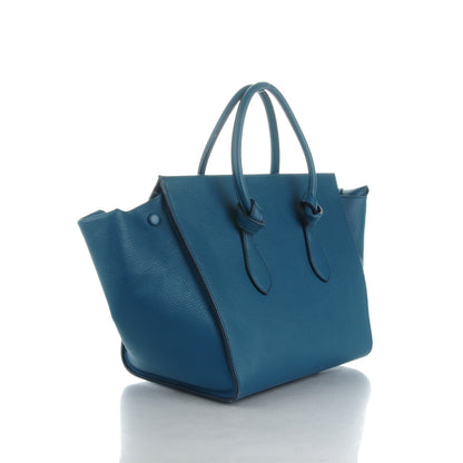 Celine Crisped Calfskin Small Tie Knot Tote Indigo 3 of 8