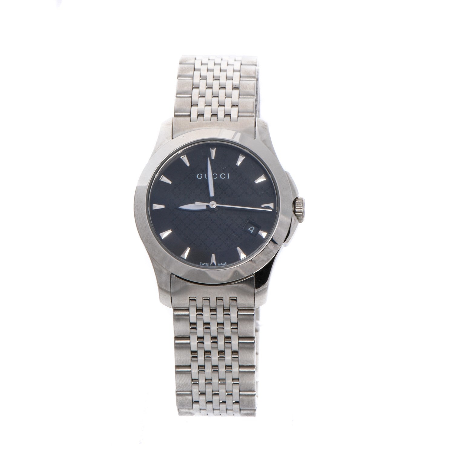 Gucci Stainless Steel 27mm G-Timeless Quartz Watch Black 1 of 8