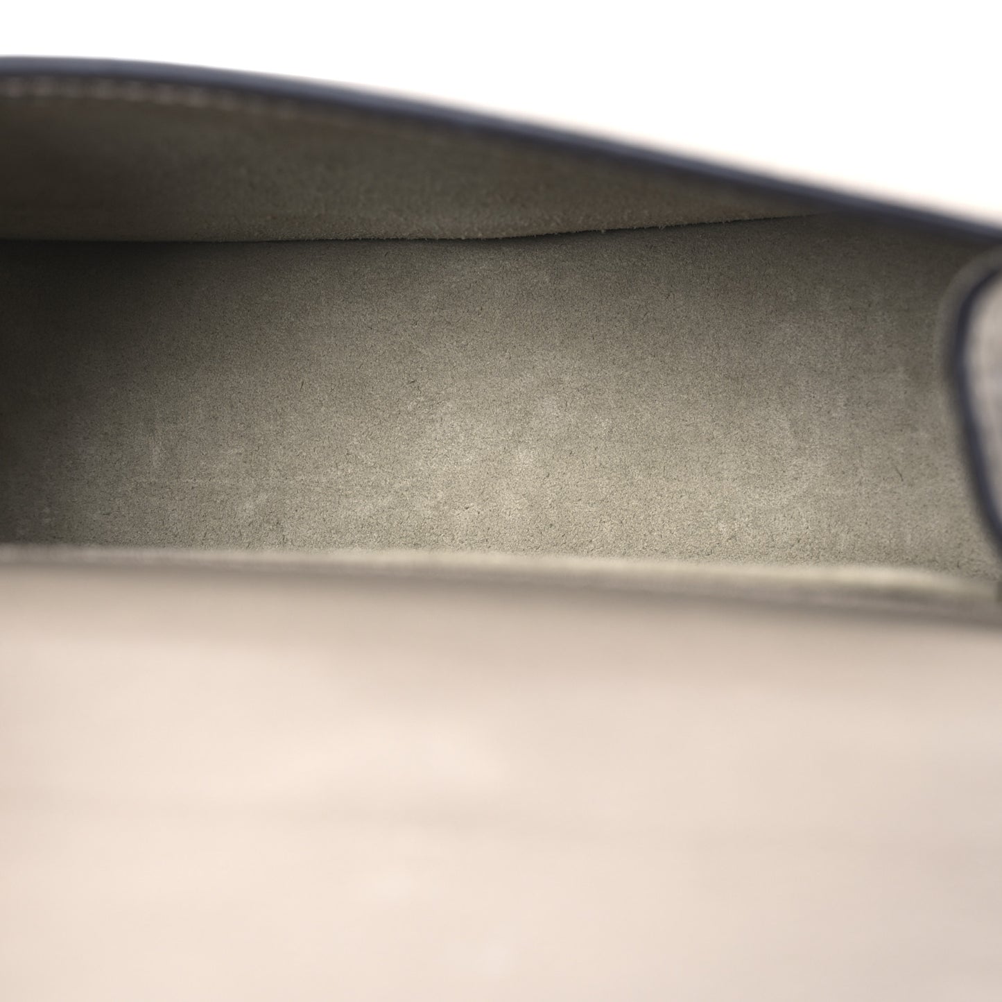 Calfskin Suede Small Nile Bracelet Bag Motty Grey