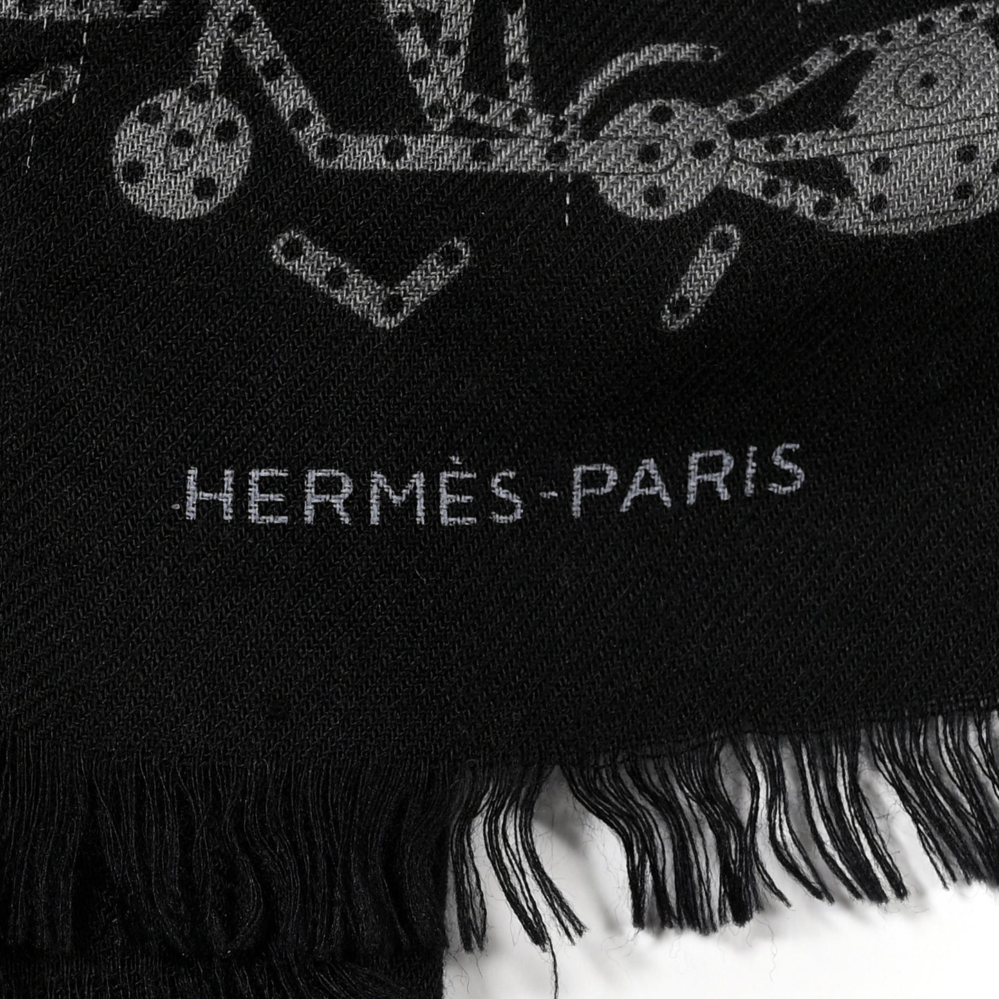 Silk Cashmere Stole Black