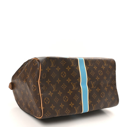 Louis Vuitton Monogram My LV Heritage Speedy 35 Ivory Blue 4 of 10