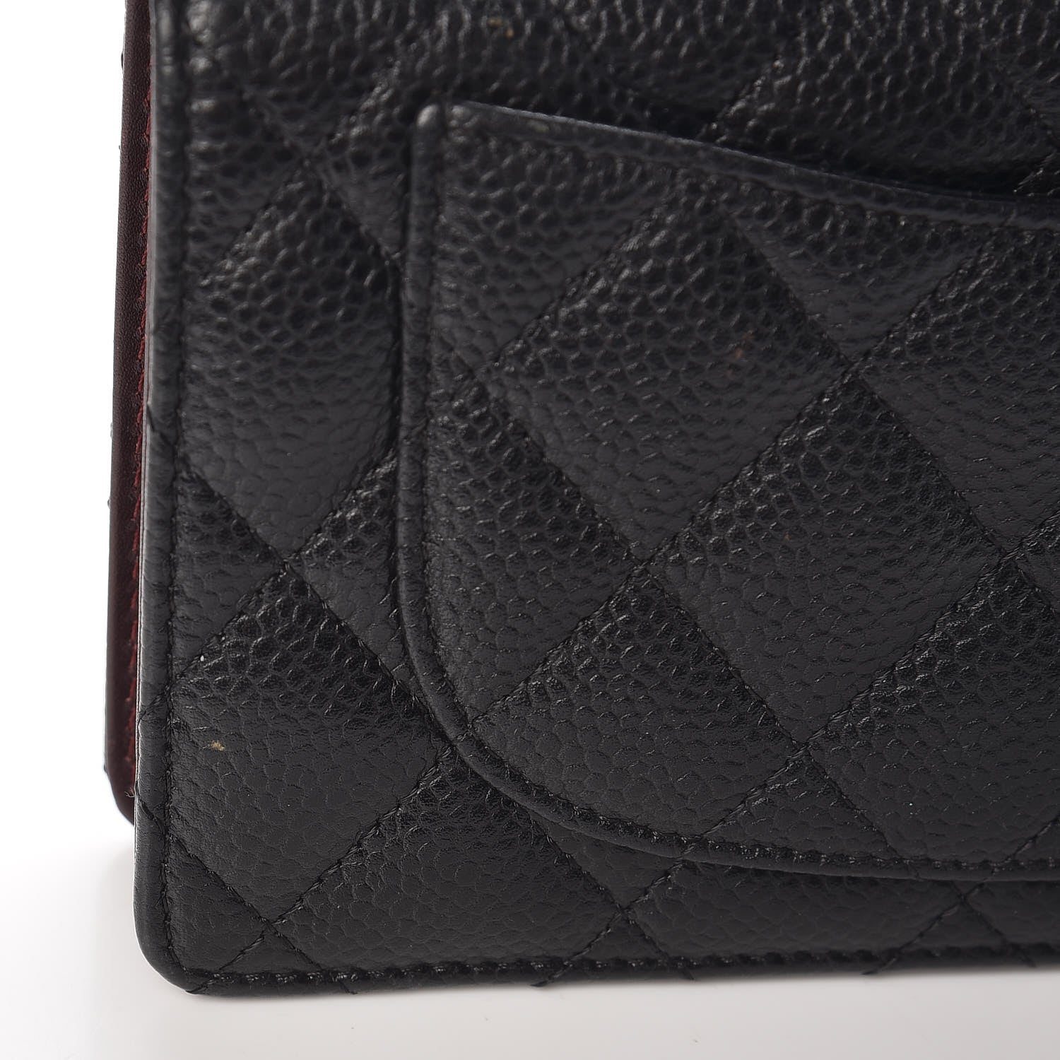 Chanel Caviar Quilted Yen Wallet Black 10 of 12