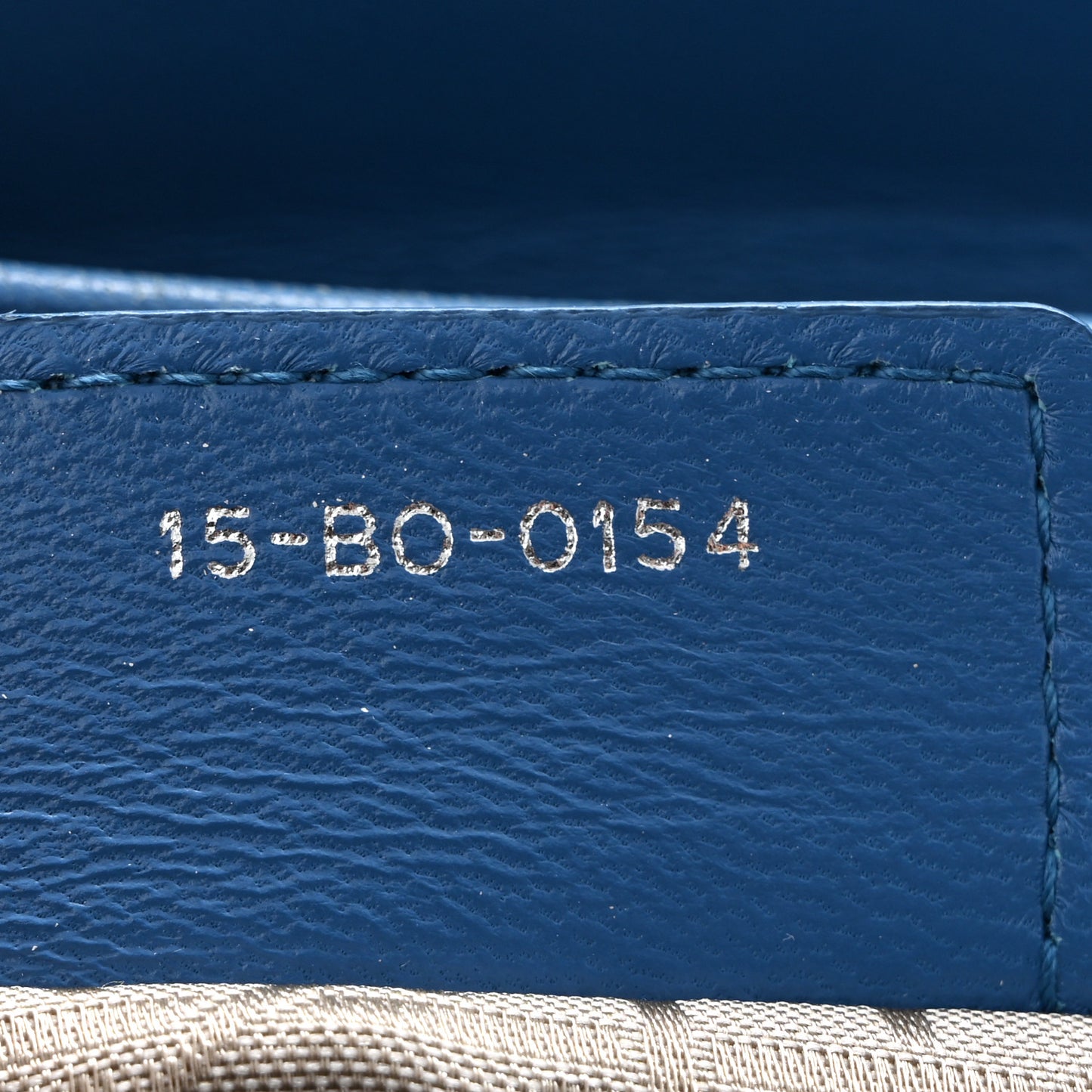 Lambskin Cannage Large Lady Dior Blue