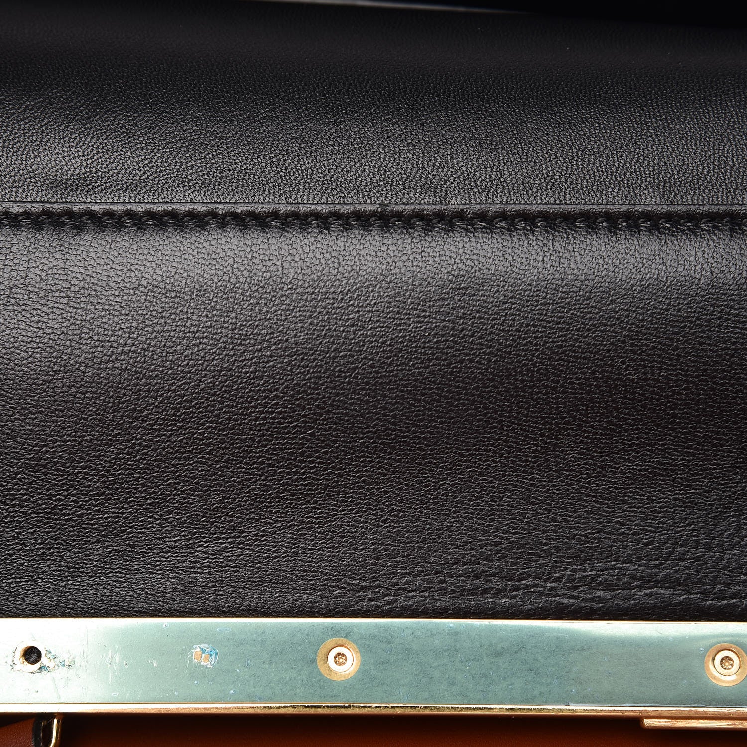 Celine Calfskin Vertical Clasp Cabas Marron Terracotta 7 of 8