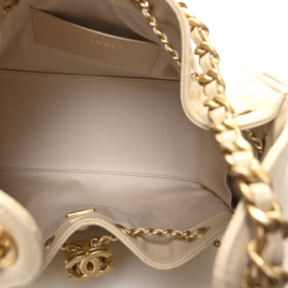 Chanel Caviar Quilted Small Chanel 25 Handbag Beige 5 of 10