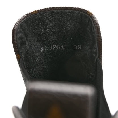 Louis Vuitton Patent Monogram LV Beaubourg Ankle Boots 39 Black 8 of 11