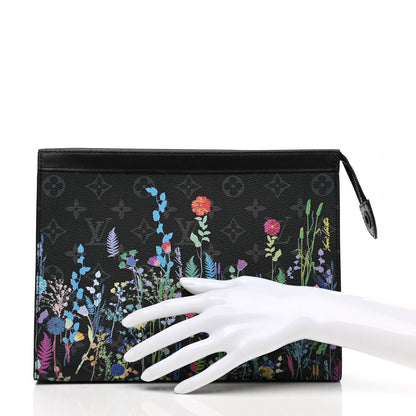 Louis Vuitton Monogram Eclipse Folia Pochette Voyage MM 2 of 9