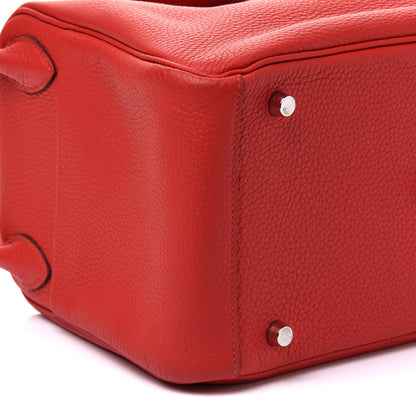 Hermes Taurillon Clemence Lindy 30 Rouge Tomate 10 of 11