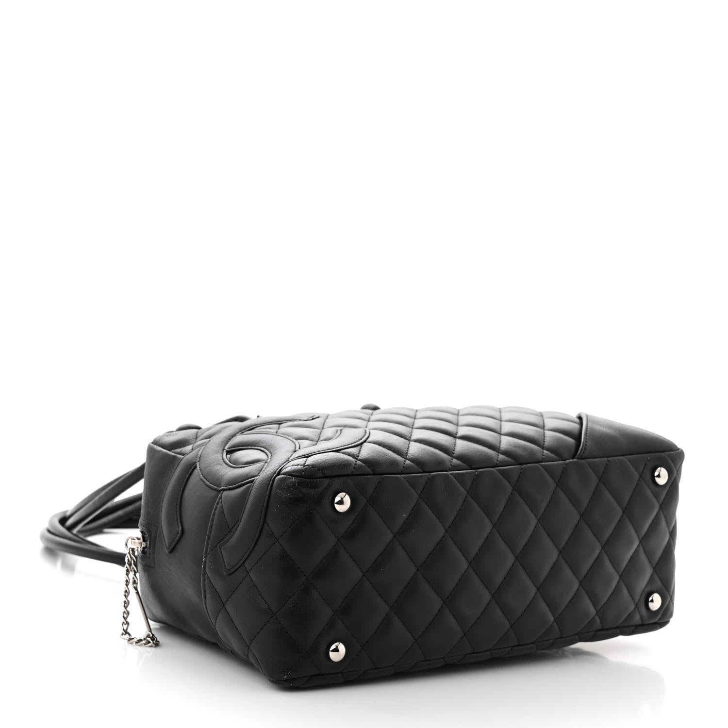 Chanel Calfskin Quilted Large Cambon Bowler Black 4 of 11