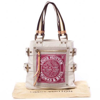 Louis Vuitton Toile Globe Shopper Cabas PM Red 10 of 10