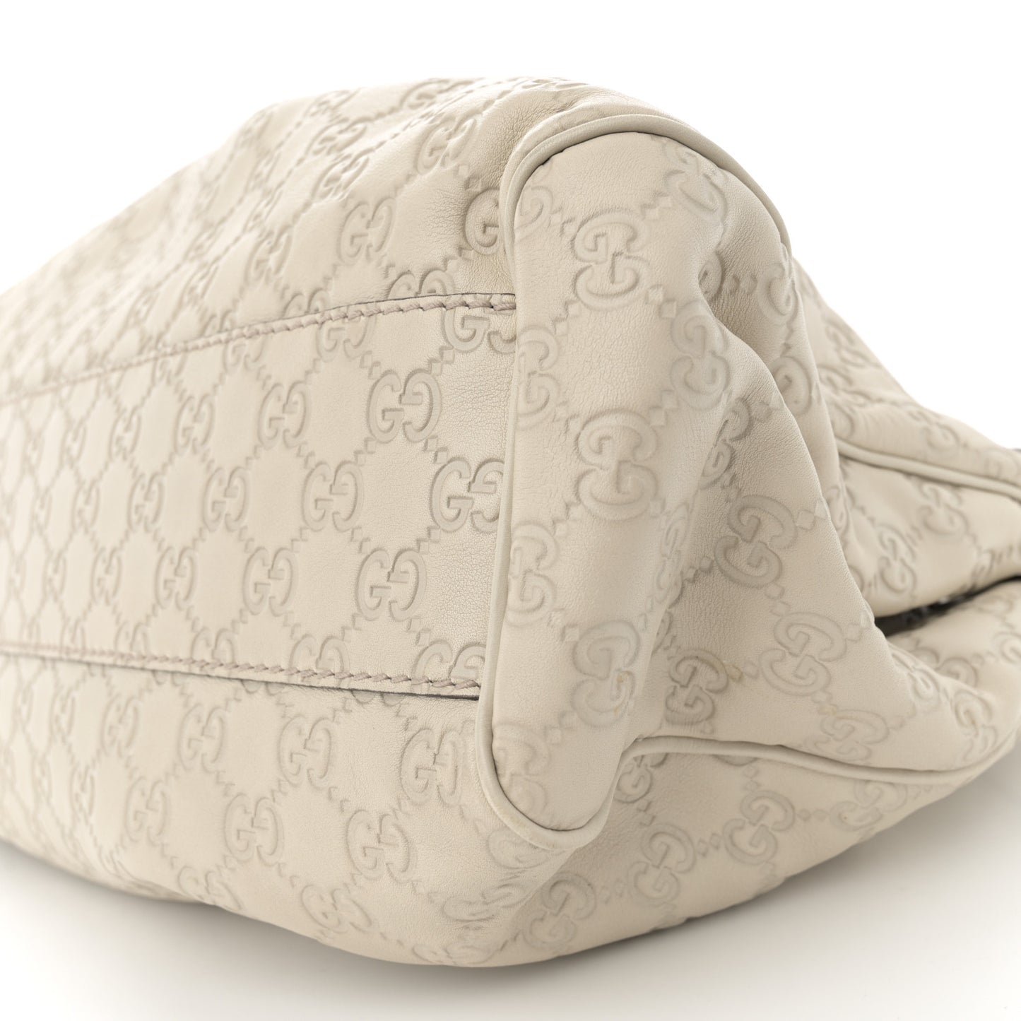 Guccissima Medium Sukey Tote Mystic White