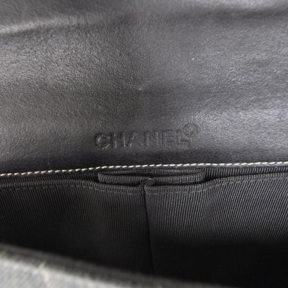 Chanel Denim Chocolate Bar Quilted East West Flap 8 of 10