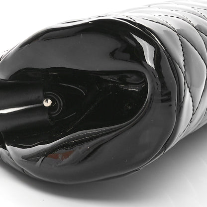 Chanel Patent Quilted Timeless Clutch Black 9 of 11