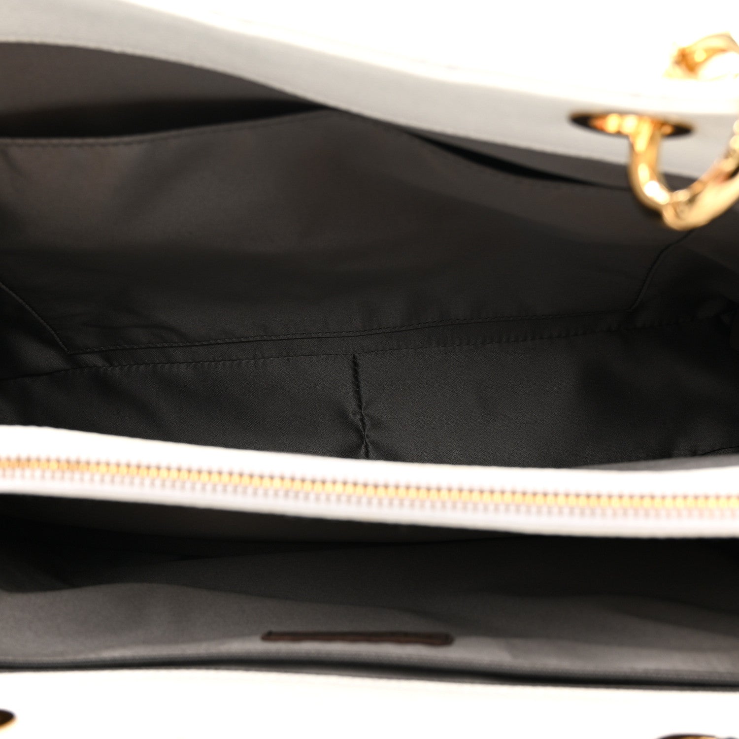 Chanel Caviar Quilted Grand Shopping Tote GST White 5 of 16