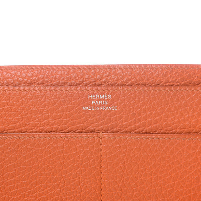 Hermes Togo Dogon Duo Wallet Orange 6 of 12