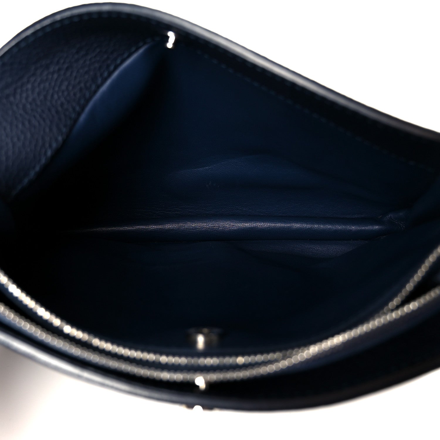 Loro Piana Calfskin Milky Way Odessa Shoulder Bag Navy 4 of 13