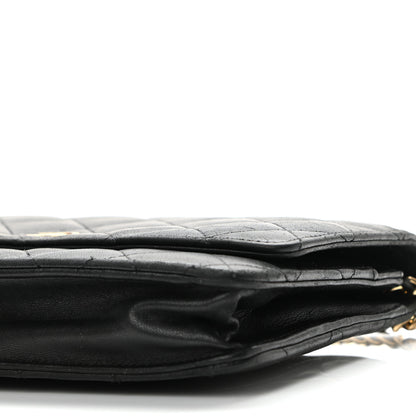 Chanel Lambskin Quilted Wallet On Chain WOC Black 11 of 14