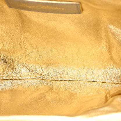 Louis Vuitton Satin Monogram Aumoniere Clutch Silver 10 of 12