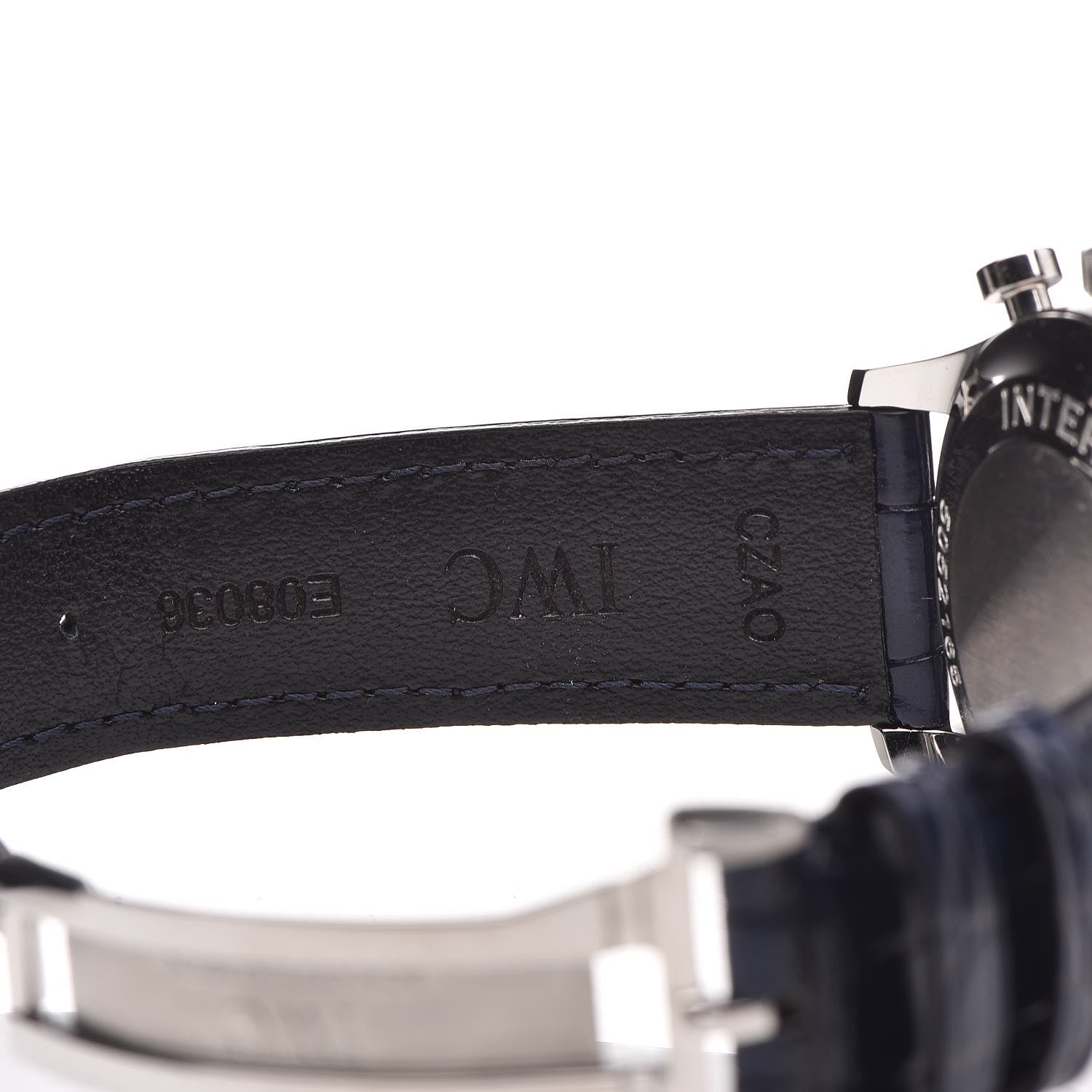 IWC Stainless Steel Alligator 41mm Portuguese Chronograph Automatic Watch IW371446 8 of 12