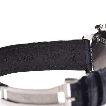 IWC Stainless Steel Alligator 41mm Portuguese Chronograph Automatic Watch IW371446 8 of 12