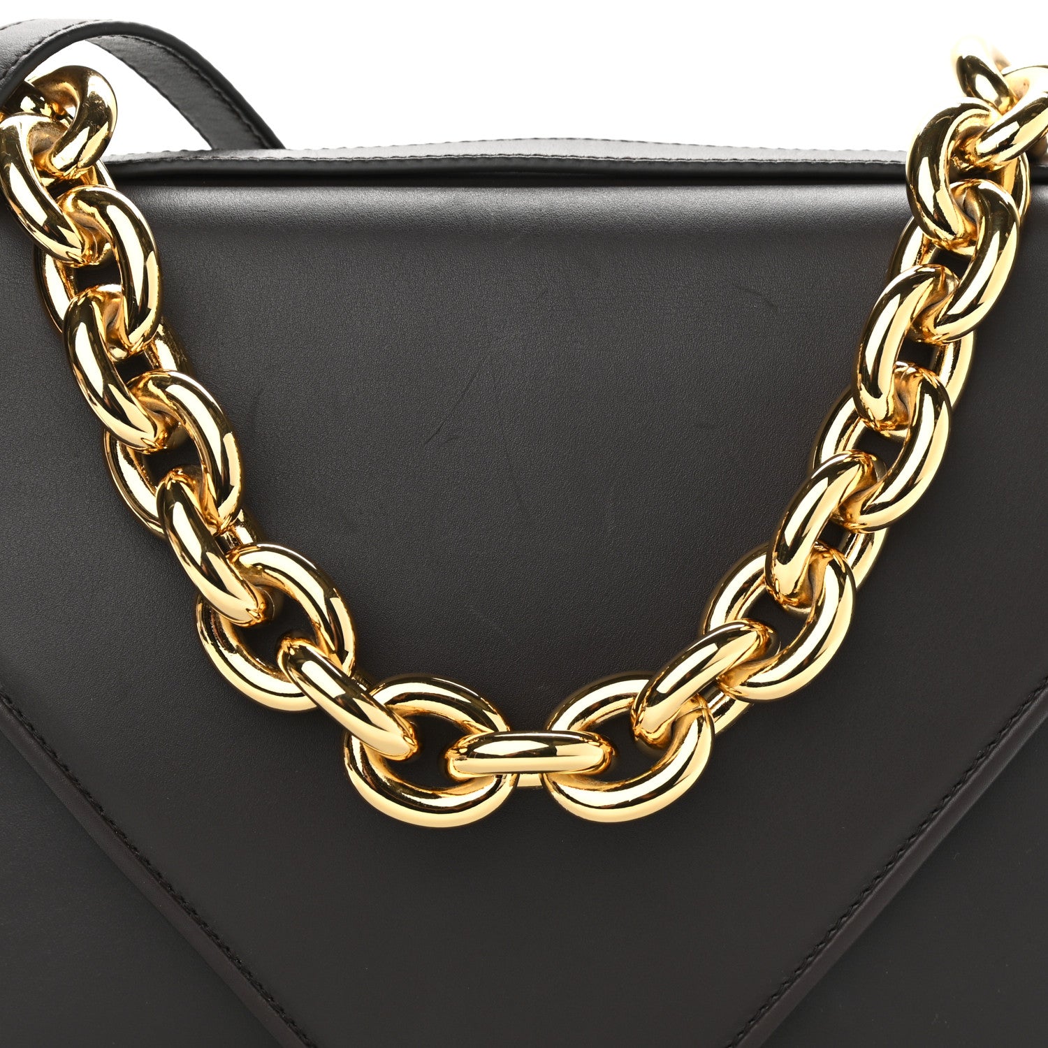 Bottega Veneta Calfskin Mount Envelope Bag Fondant 8 of 12