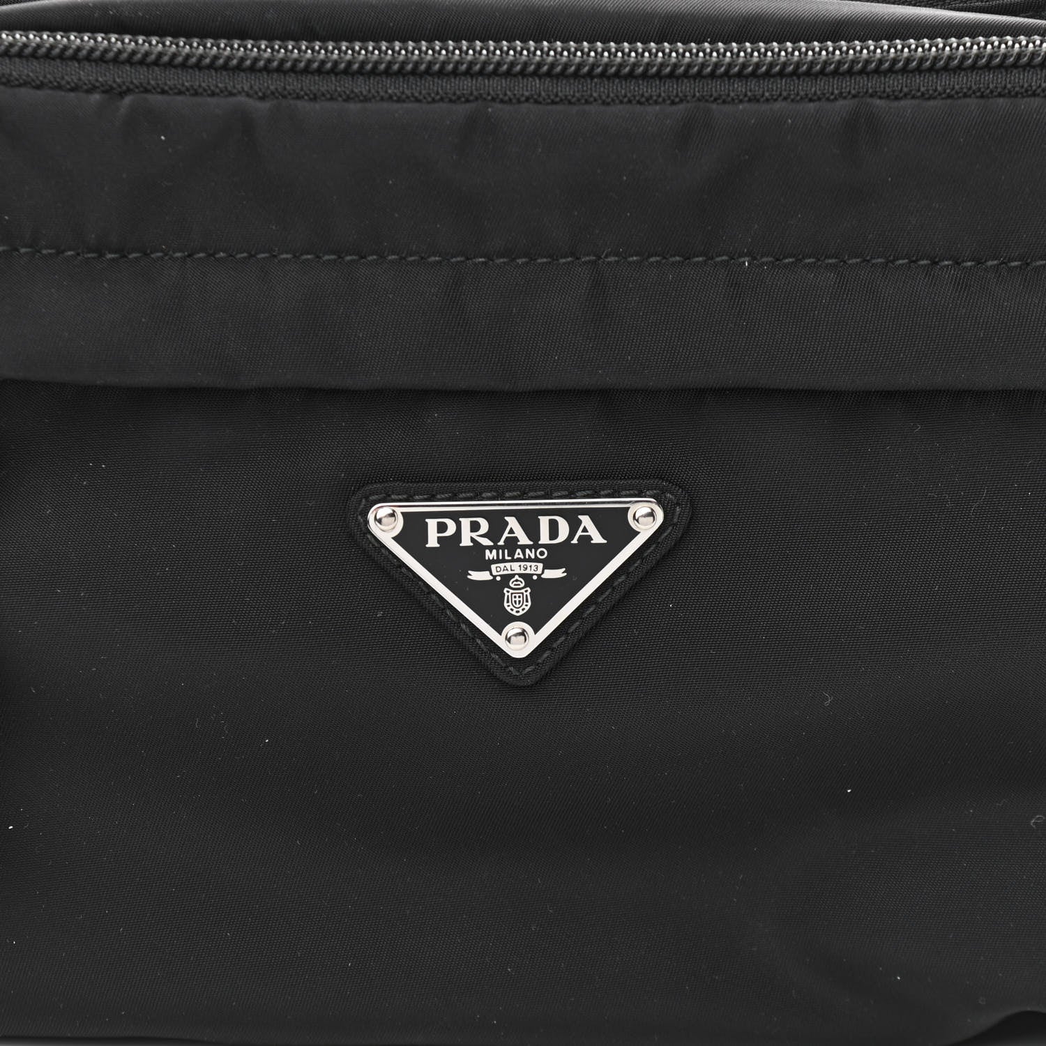 Prada Tessuto Nylon Belt Bag Black 8 of 10