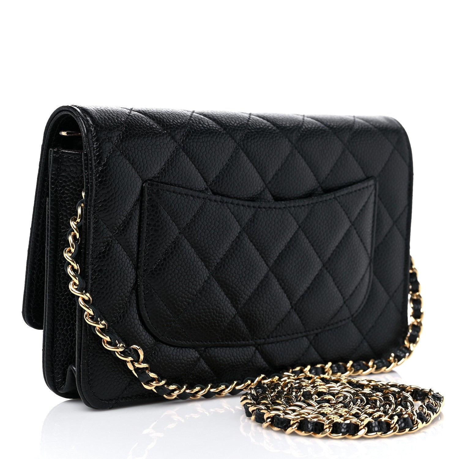 Chanel Caviar Quilted Wallet On Chain WOC Black 3 of 11