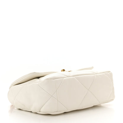 Chanel Lambskin Quilted Medium Chanel 19 Flap White 4 of 11