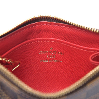 Louis Vuitton Damier Ebene Complice Trunks and Bags Key Pouch Red 5 of 5
