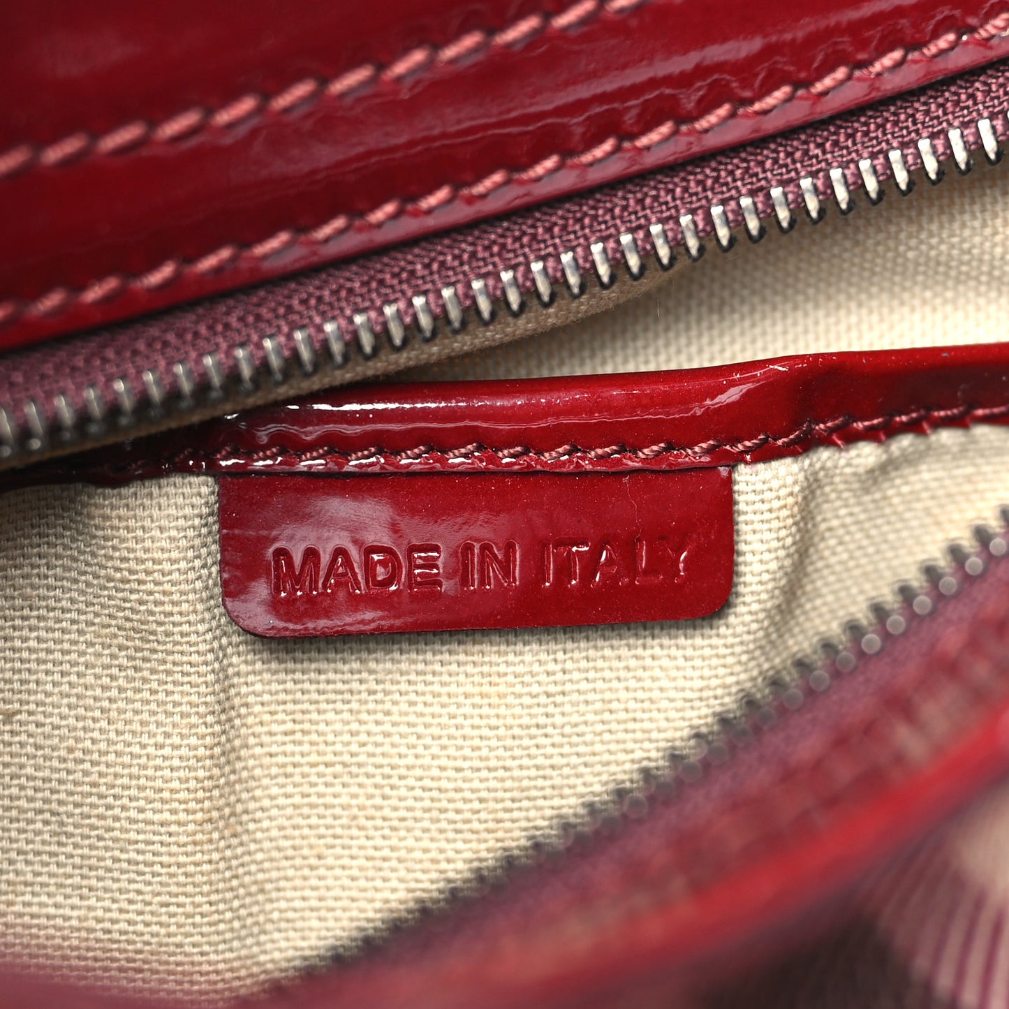 Patent Nova Check Heart Hobo Berry Red