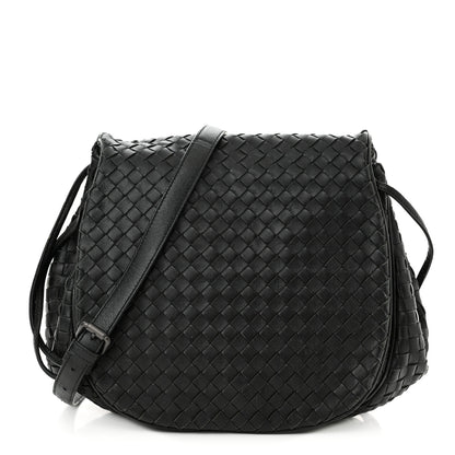 Bottega Veneta Nappa Intrecciato Messenger Bag Black 1 of 10