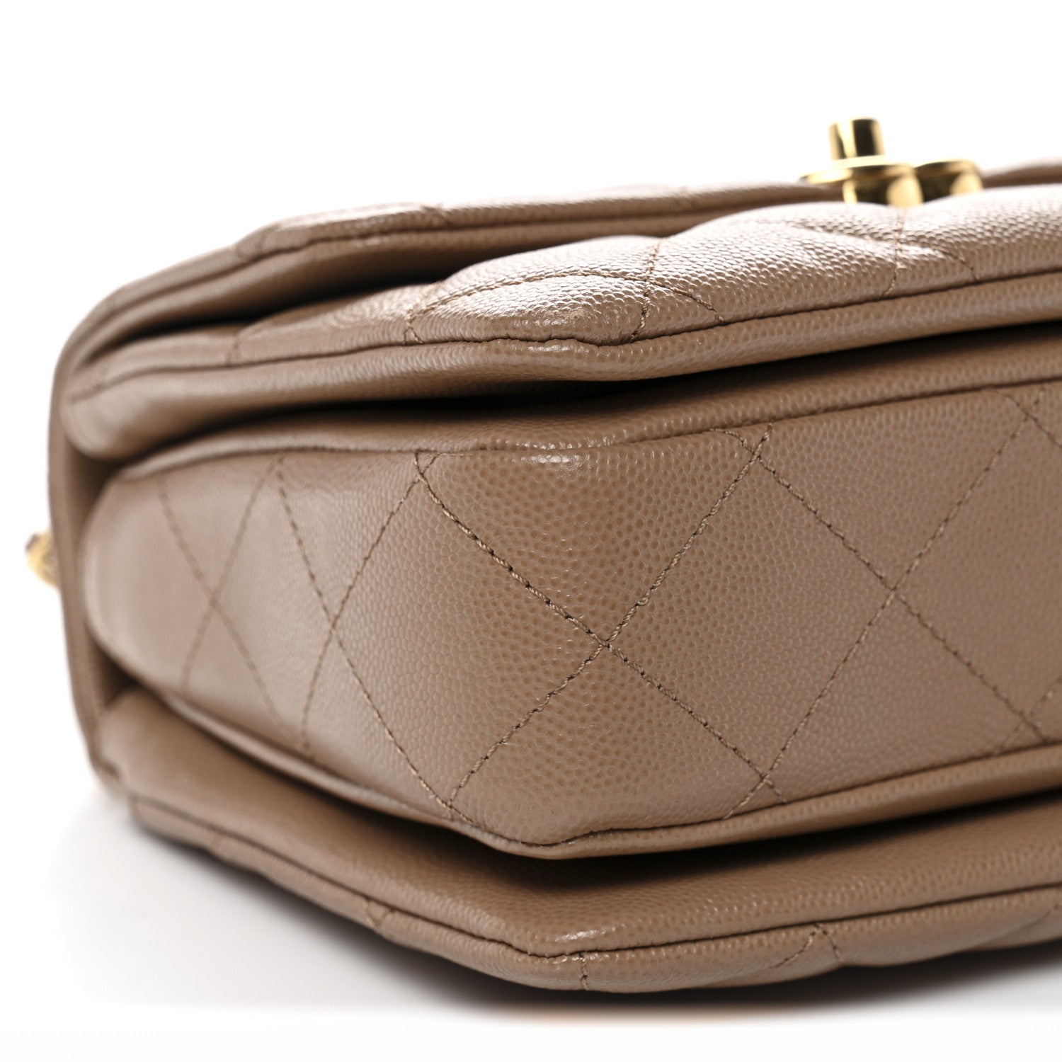 Chanel Caviar Quilted Mini Coco First Flap Beige 9 of 10
