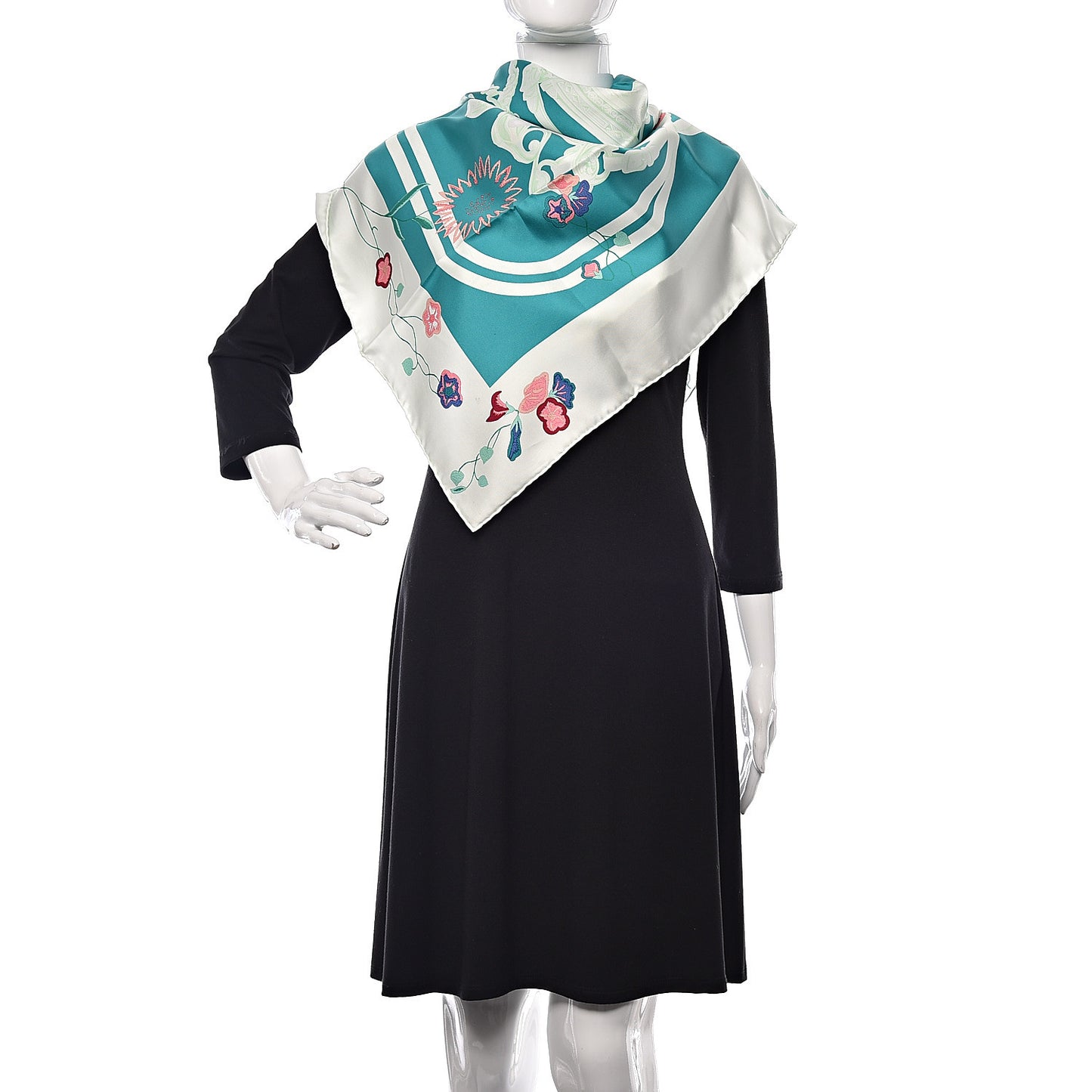 Silk Brides Fleuries Scarf 90