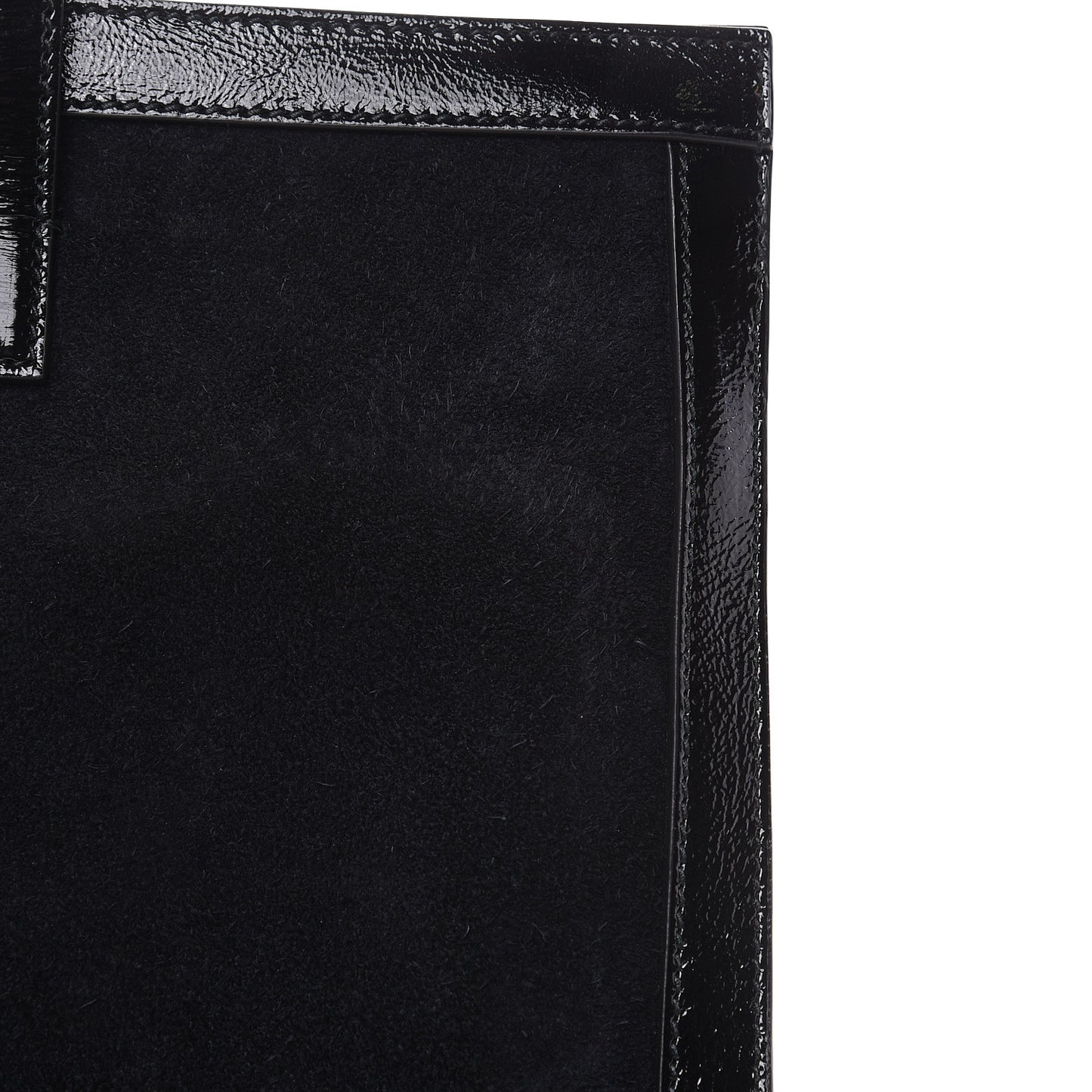 Suede Web Ophidia Vertical Tote Black