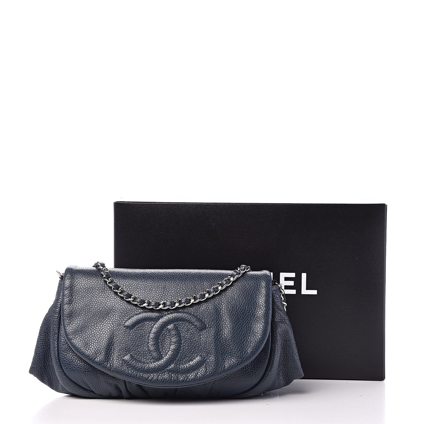 Caviar Half Moon Wallet On Chain WOC Blue