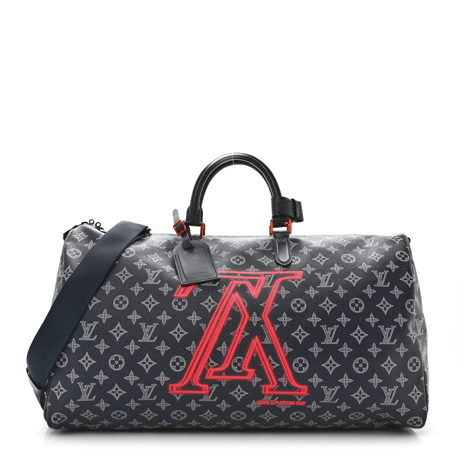 Louis Vuitton Monogram Upside Down Keepall Bandouliere 50 Ink 1 of 11