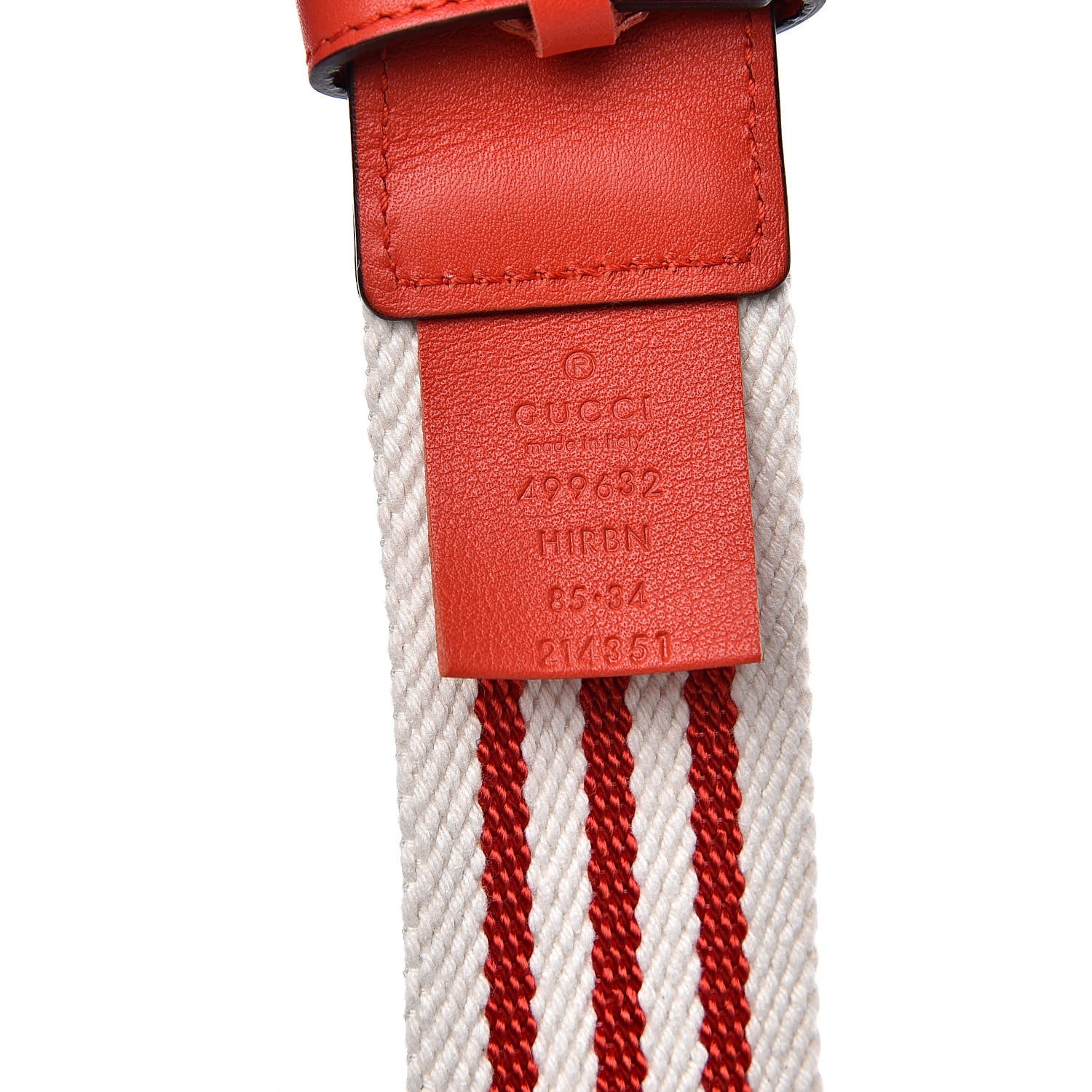 Gucci Crystal Butterfly Belt 85 34 White Red 5 of 5