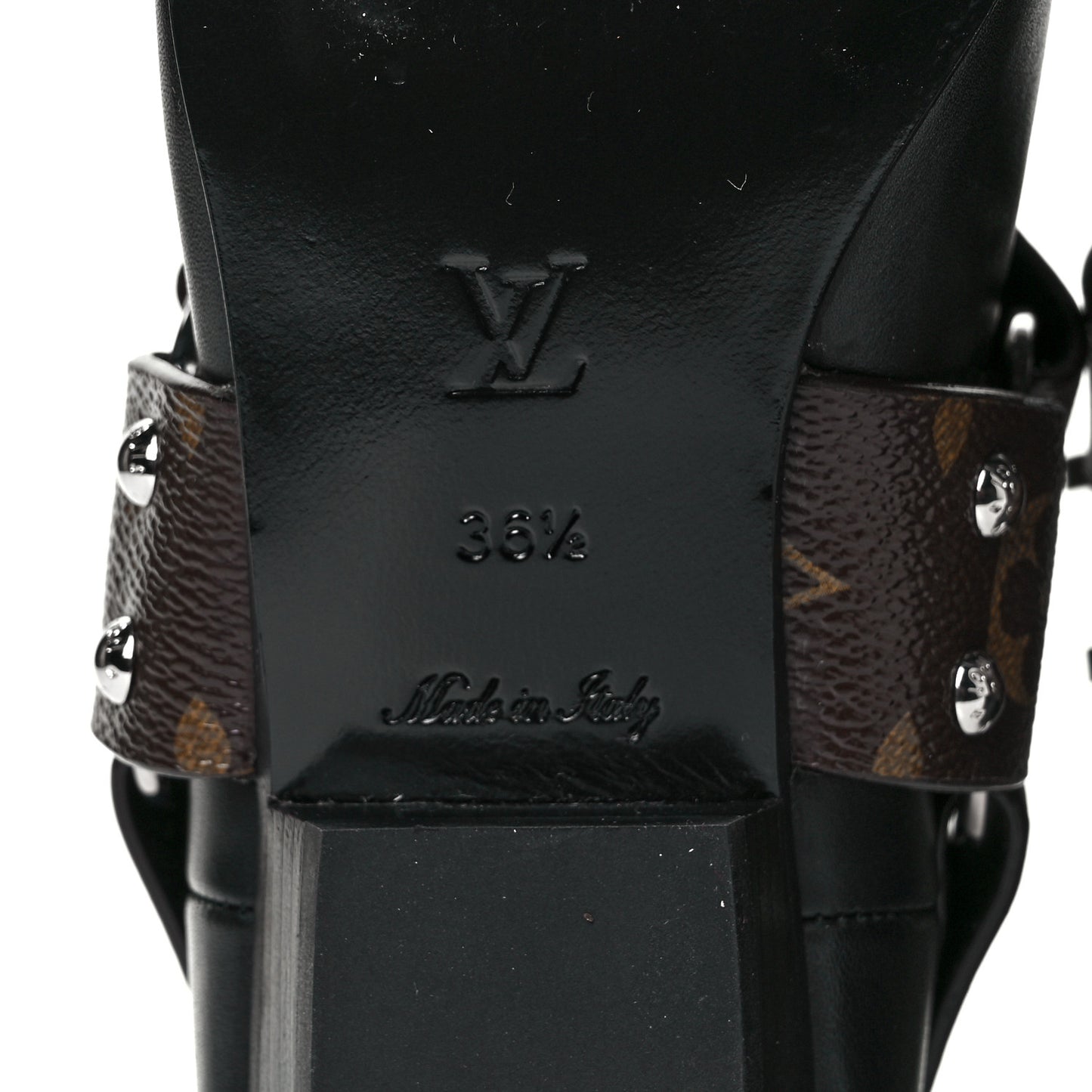Calfskin Monogram Rhapsody Ankle Boots 36.5 Black