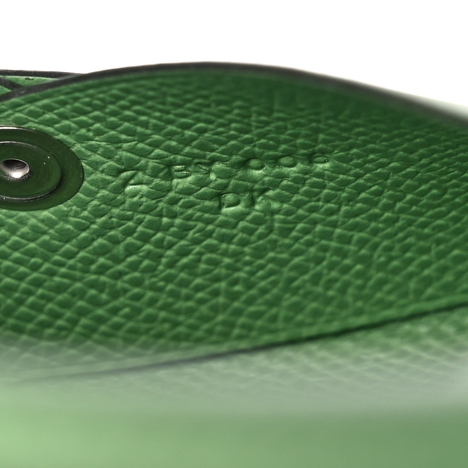 Hermes Epsom Calvi Card Case Vert Criquet 8 of 11