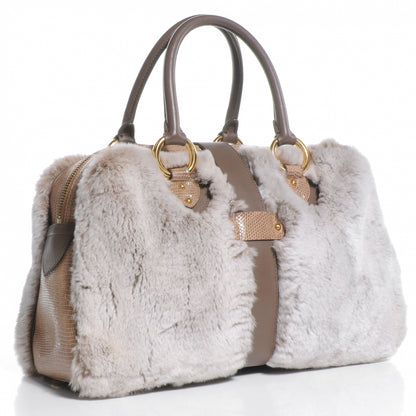 Marc Jacobs Chinchilla Fur and Lizard Venetia Tote 3 of 7